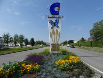 Entrée de ville papillon juillet 2021